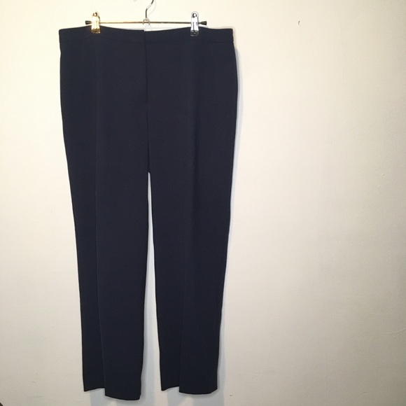 Escada Navy Blue Trouser Pants 42 - Picture 2 of 6